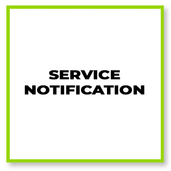 Service notification